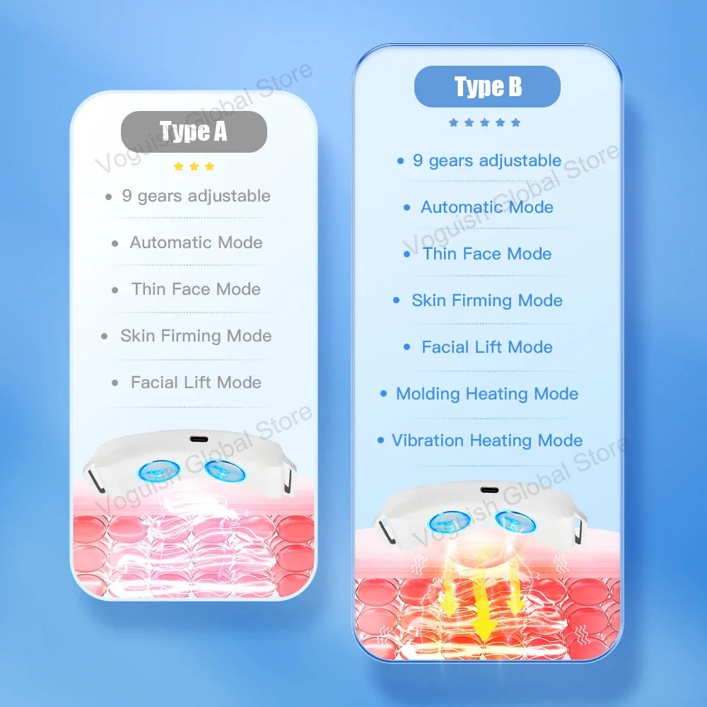 EMS Face Lifting Massagegerät Anti-Falten Straffendes Gesichtsmassagegerät V-Face Lift Gerät Mikrostromentferner Doppelkinn Hautpflege