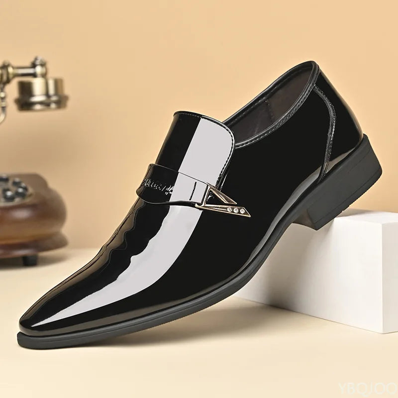 2026 Large Size Fashionable Men's Office Formal Shoes Low Cut Daily Comfortable Pointed Multifunctional Men's Wedding Shoes