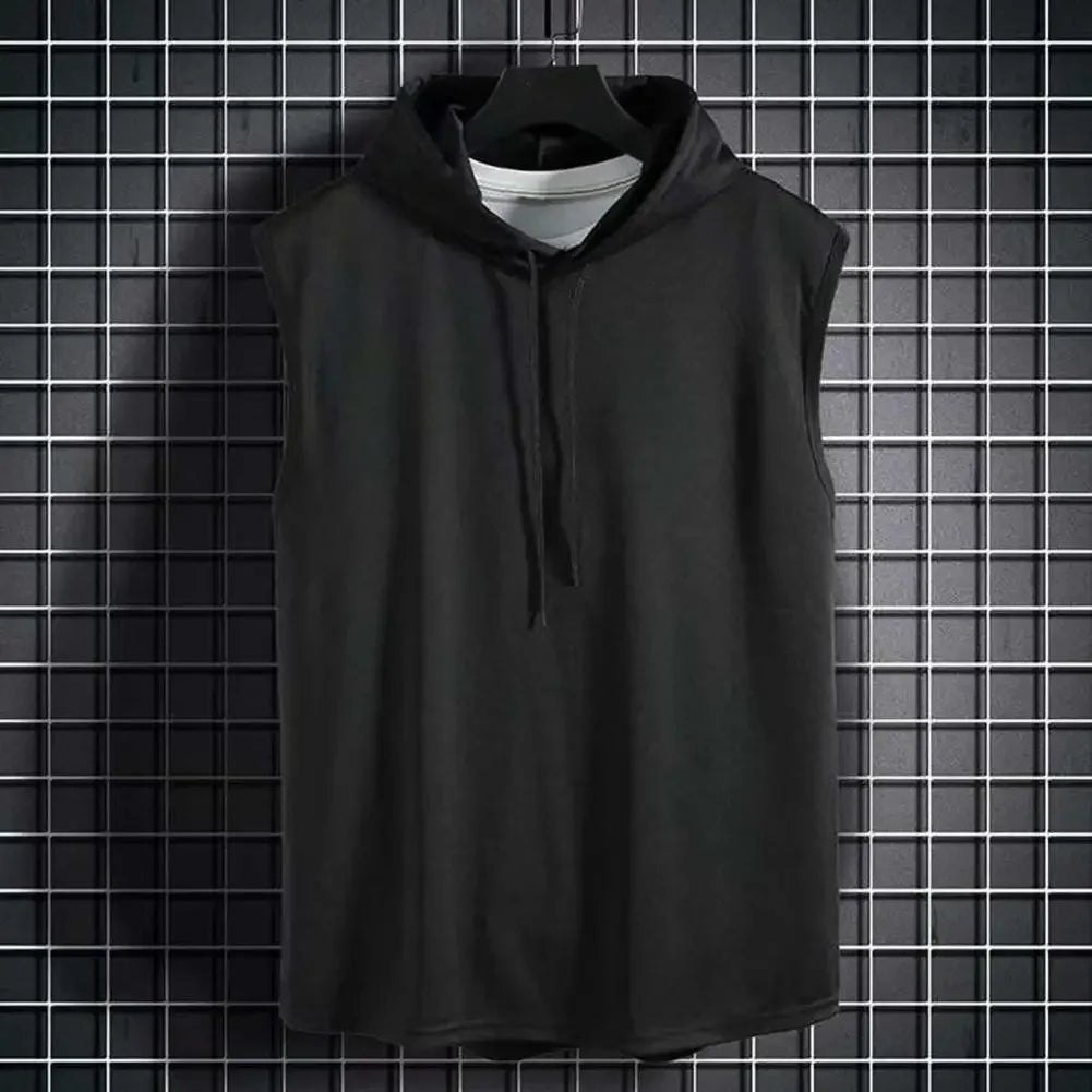 2026 Sommer Herrenmode Ärmelloses Kapuzen-T-Shirt Herren Ärmelloses Kapuzen-Sweatshirt Schnelltrocknende Herren-Sportweste