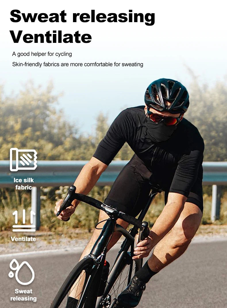 Cycling Face Mask Absorb Sweat Breathable Fishing Training Sport UV Face Scarf Neck Gaiter Summer Face Bandana
