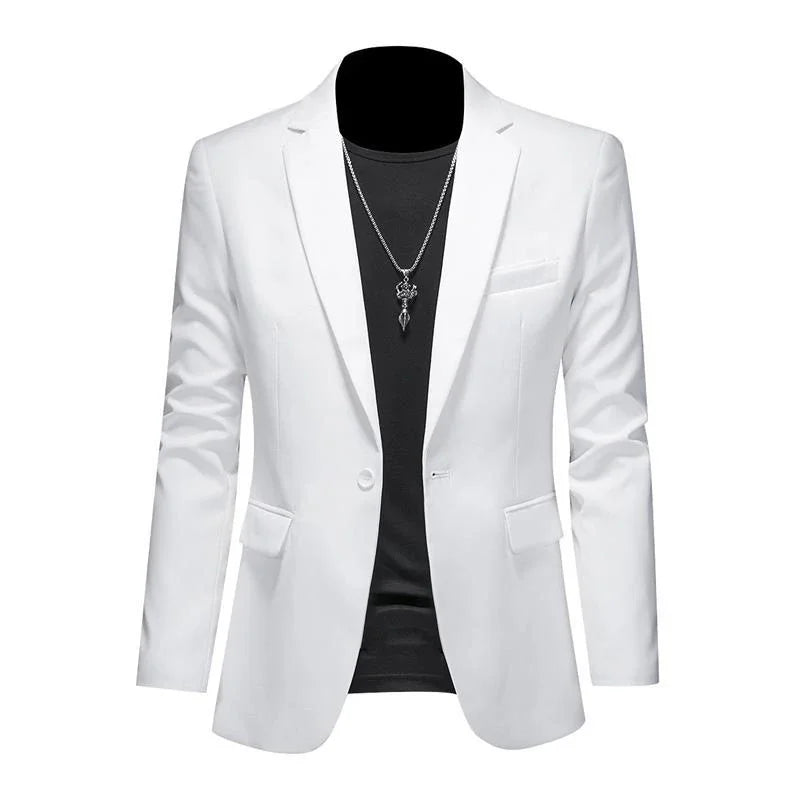 Boutique Mode Einfarbig High-end-Marke Casual Business herren Blazer Bräutigam Hochzeit Kleid Blazer für Männer Anzug Tops jacke Mantel