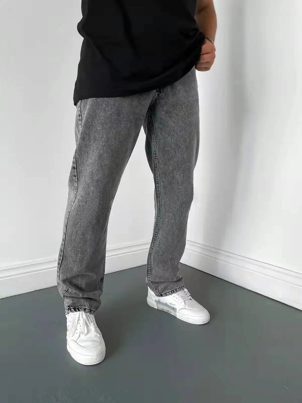 2025, neue Business-Herren-Jeans, lässig, gerade, Stretch, modisch, klassisch, blau, schwarz, Arbeits-Denim-Hose, männliche Markenkleidung, S-3XL