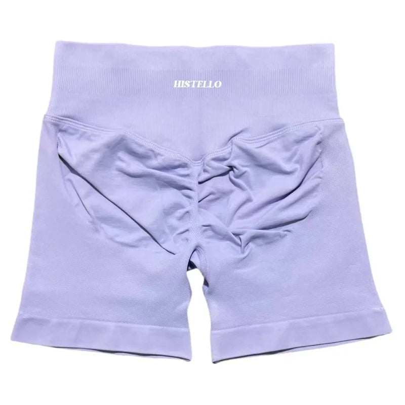 HISTELLO Impact Shorts Df Substitute High Waist Women Yoga Workout Short Seamless Leggings Stretch Fitness Running Gym Shorts
