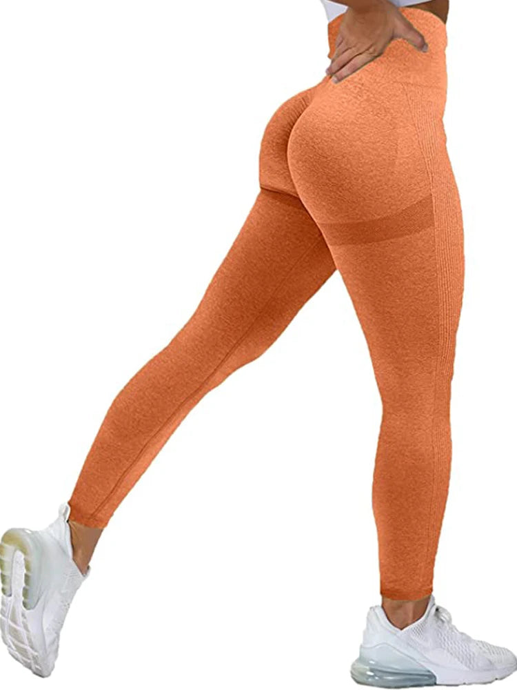 Frauen Nahtlose Workout Leggings Hohe Taille Push-Up-Leggings Damen Sexy Gym Legging Mode Schwarz Sport Leggings