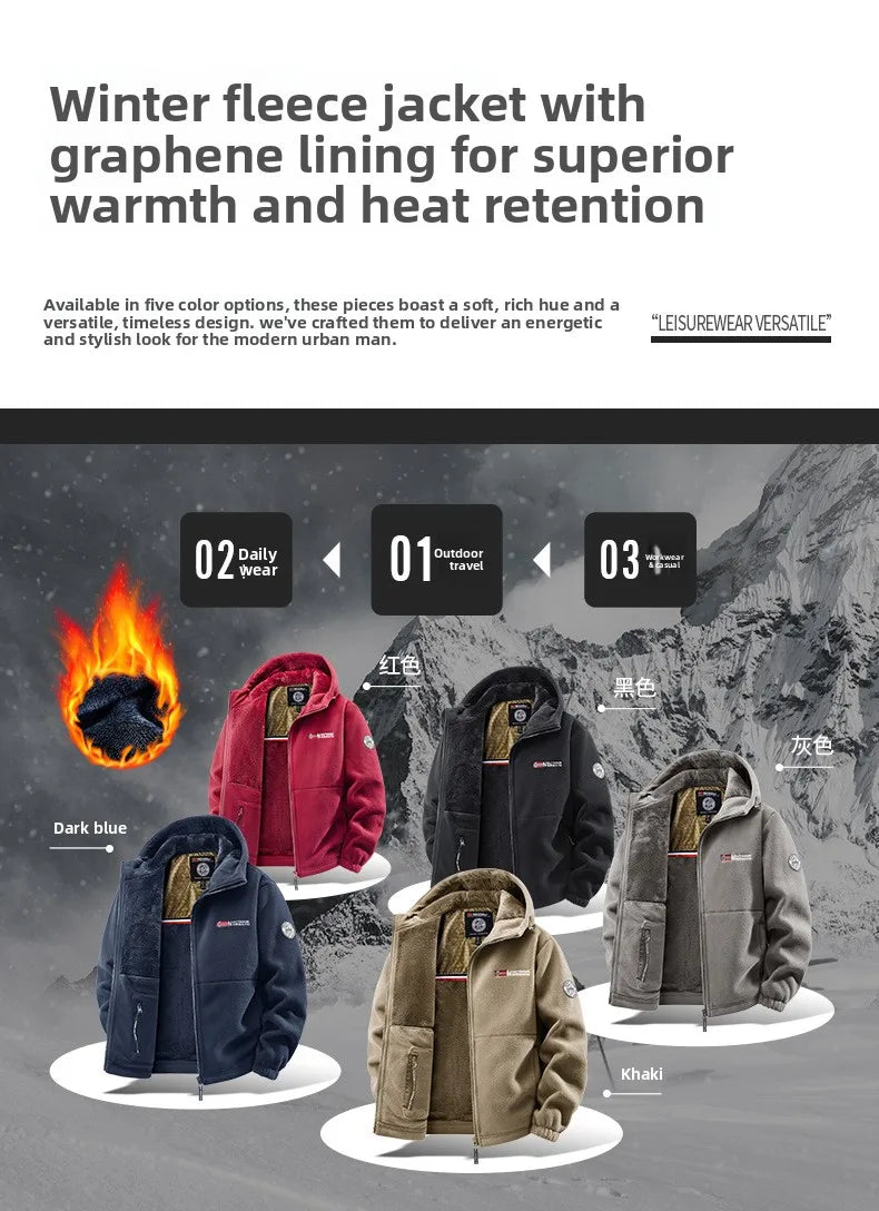 Unisex-Fleece-Sweatshirt-Jacke, norwegisch, warm, sportlich, Paar-Stil, große Größe, Studenten-Hoodie, Herrenjacke, jugendliches Design