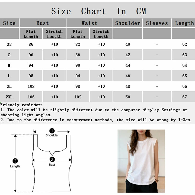 Damen-Tanktop, locker, ärmellos, Sommer, lässig, Weste, Basic, Alltag, T-Shirt, süßer Stil, geeignet für Studenten, dehnbar, weich, Damenbekleidung