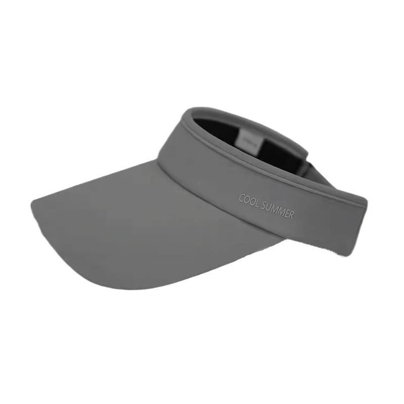 Cooling Stretchy Visor Ice Silk Long Brim Empty Top Hat Summer UV Protection Men Sun Hats Cycling Running Sports Golf Visor Cap