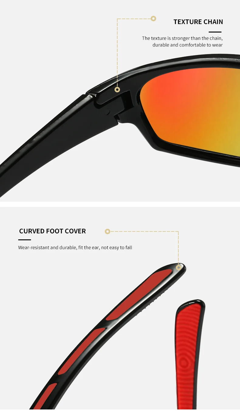 2023 New Fashion Polarized Sunglasses Color Changing Men Outdoor Sports Cycling Eyewear Road Mountain Bike Cycling Glasses