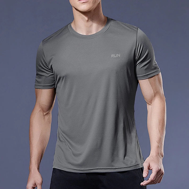 Sommer Herren Quick Dry Lauf Bodybuilding Shirts Sport Gym t Shirt Männer Kurzarm Fitness Tops Übergroßen t-Shirt Jersey