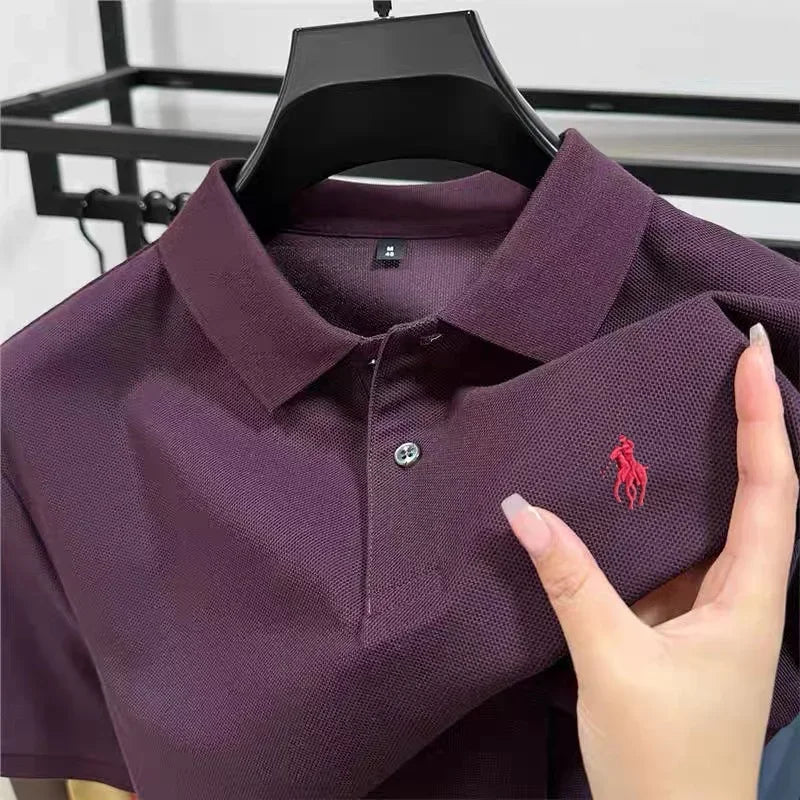 2026 Bedrucktes Kurzarm-Herren-Poloshirt Sommer Neu Bequemes Atmungsaktives Freizeit-T-Shirt Modisches Business-Poloshirt