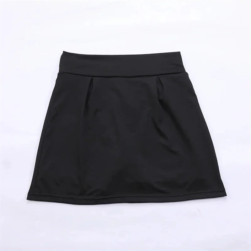 Sommer Damen Tennis Tanz Fitness Kurze Röcke Schnelltrocknend Einfarbig Damen-Unterrock Hohe Taille Mini-Röcke Shorts DF4987