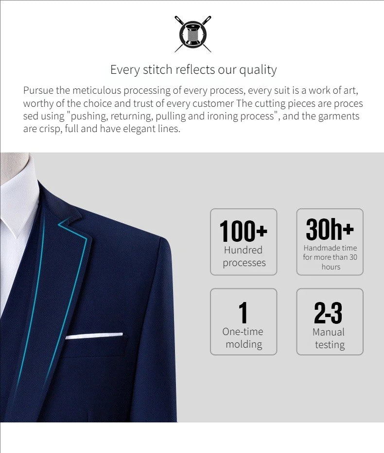 Anzüge für Männer, 3-teiliges Set, elegante Hochzeit, modisch, klassisch, volle Jacken, Weste, Hosen, Blazer, Outfit, 2025, formelles Kostüm