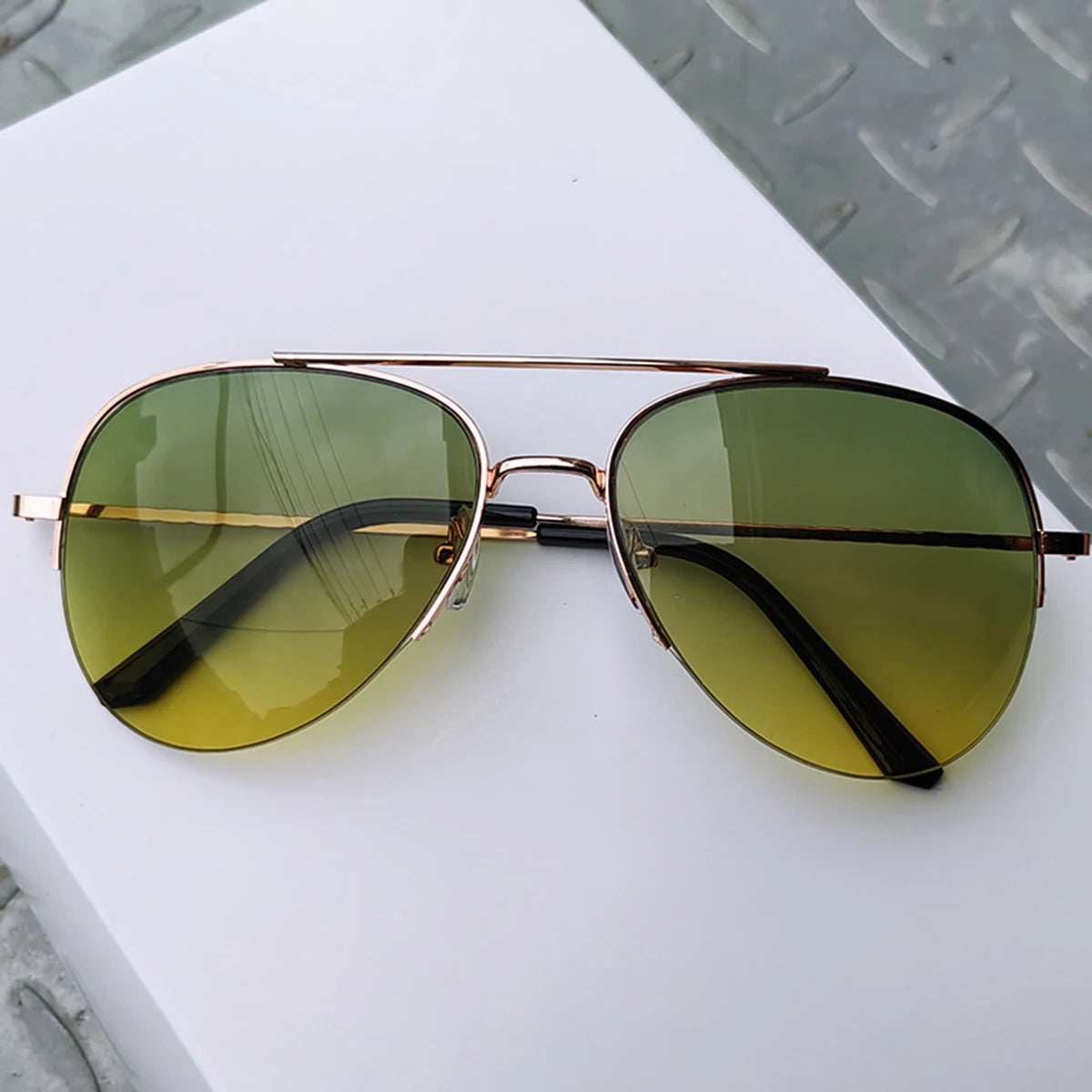 1pc Aviator Mode Große Gesicht Fahren Reiten Stilvolle Trendy Persönlichkeit Sonnenbrille Für Männer
