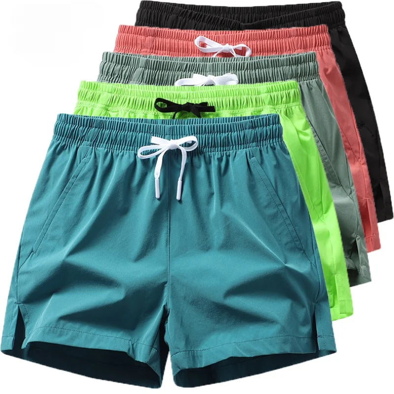 Gym Shorts Herren Sport Jogginghose Taschen Gym Casual Shorts Basic Leichte Hosen Laufen Jogging Strand Shorts Männer Bademode
