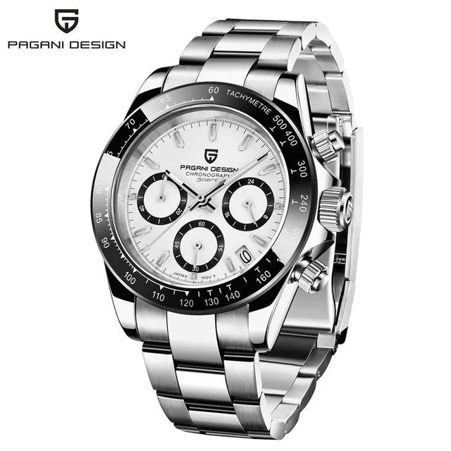 40mm Neue V2 PAGANI DESIGN männer Quarz Uhren Sapphire Retro Chronograph Edelstahl Wasserdichte Uhr Männer Relogio Masculino