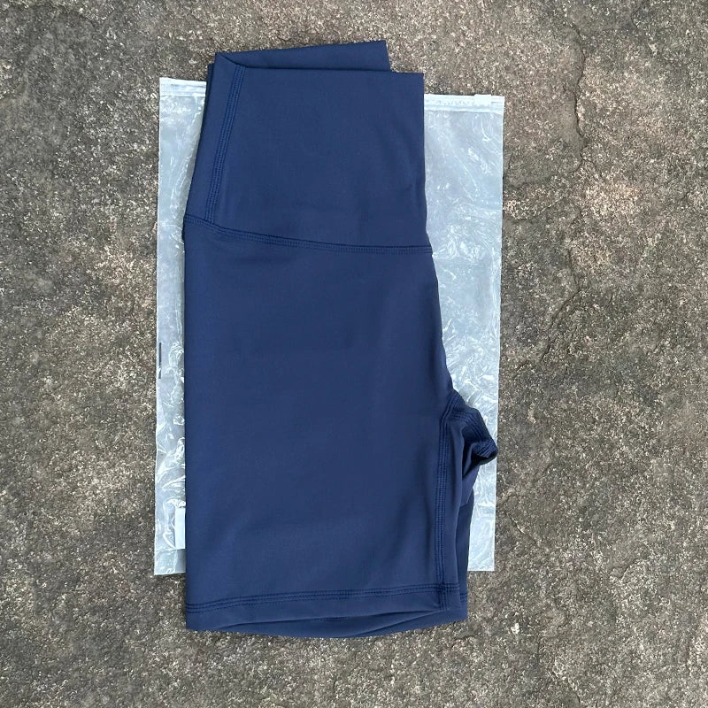 Frauen Sport Biker Shorts Frauen Nackt Gefühl Hohe Taille Yoga Shorts Push-Up Fitness Leggings Bauch-steuer Yoga Dünne Shorts
