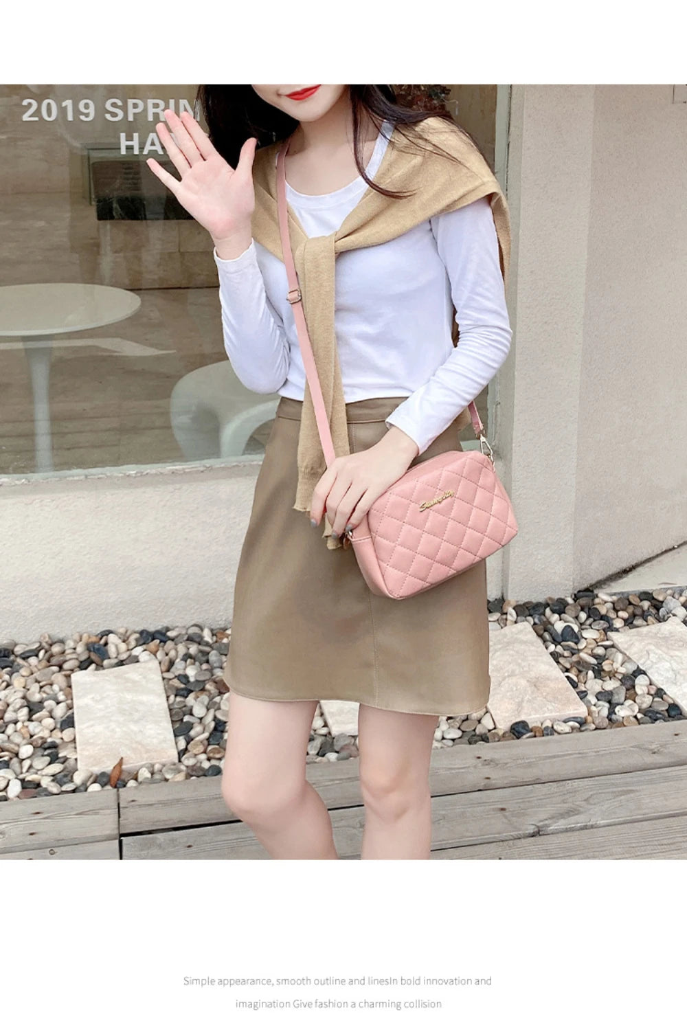 2024 quaste Kleine Umhängetasche Für Frauen Trend Lingge Stickerei Kamera Weibliche Schulter Tasche Mode Kette Damen Umhängetaschen