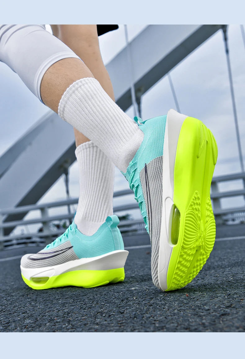 Luftpolster-Laufschuhe, Marathon-Spezialität, Herren, Sport, atmungsaktiv, leicht, Damen, bequem, sportlich, rutschfest