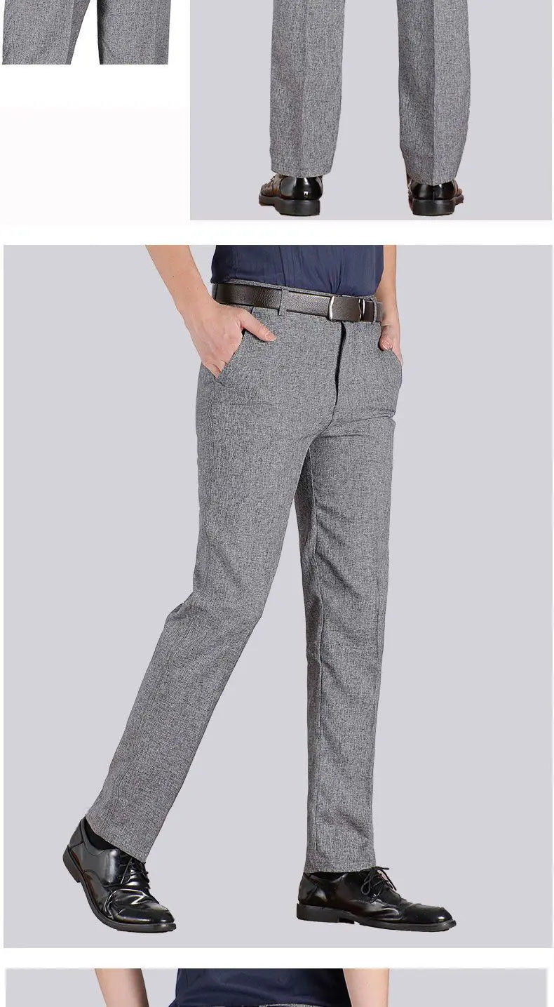 Hohe Qualität männer Anzug Hosen Klassische Sommer Frühling Hosen Hohe Taille Herbst Hosen Business Casual Hose Dropshipping Gozbkf