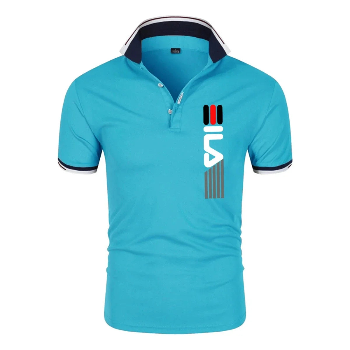 2026 Sommer Neu Herren Polohemd mit Revers, Anti-Pilling, bedruckt, Kurzarm, Freizeit, Business, Modisch, Slim Fit Polohemd für Herren