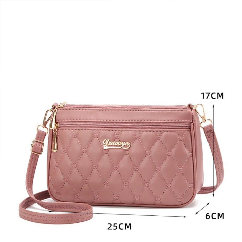 Stickerei Messenger Bags Damen Lederhandtaschen Taschen für Damen Sac a Main Damen Haarball Handtasche