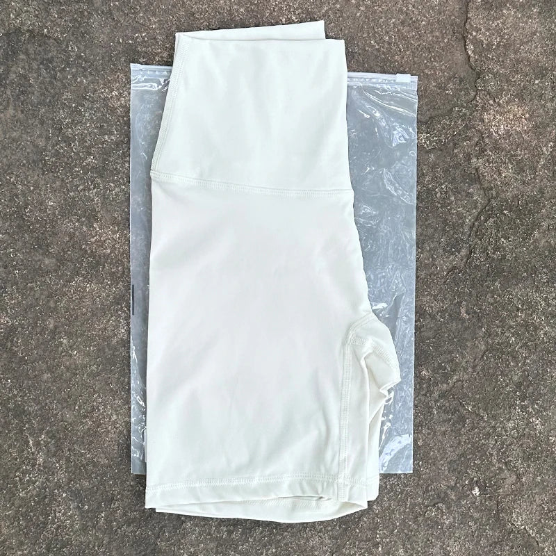 Frauen Sport Biker Shorts Frauen Nackt Gefühl Hohe Taille Yoga Shorts Push-Up Fitness Leggings Bauch-steuer Yoga Dünne Shorts