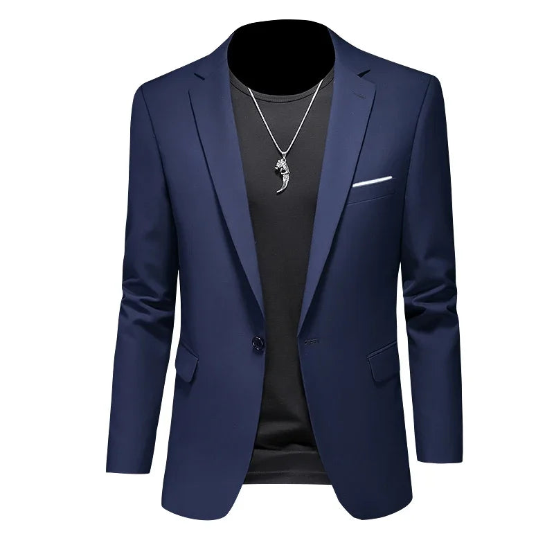 Boutique Mode Einfarbig High-end-Marke Casual Business herren Blazer Bräutigam Hochzeit Kleid Blazer für Männer Anzug Tops jacke Mantel