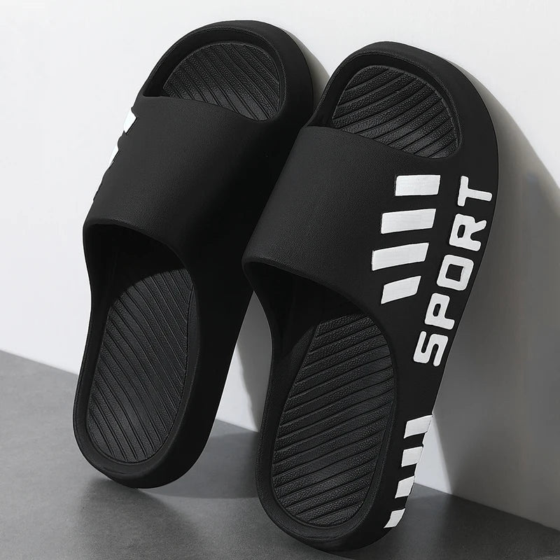 Sommer Mode Hausschuhe Für Männer Indoor Outdoor Sandalen Strand Flip Flop Dicke Sohle Männliche Rutschen Sommer Nicht-Slip Männer Dusche pantoffel