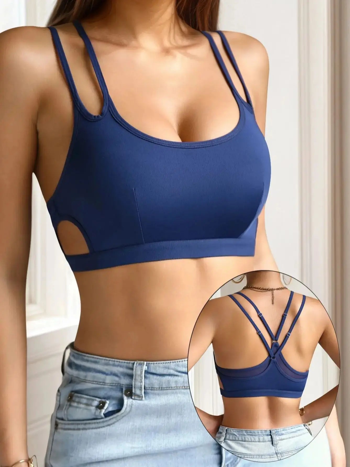 Sports vest mesh breathable women's yoga bra sexy and beautiful back fashionable new women's underwear MR3523