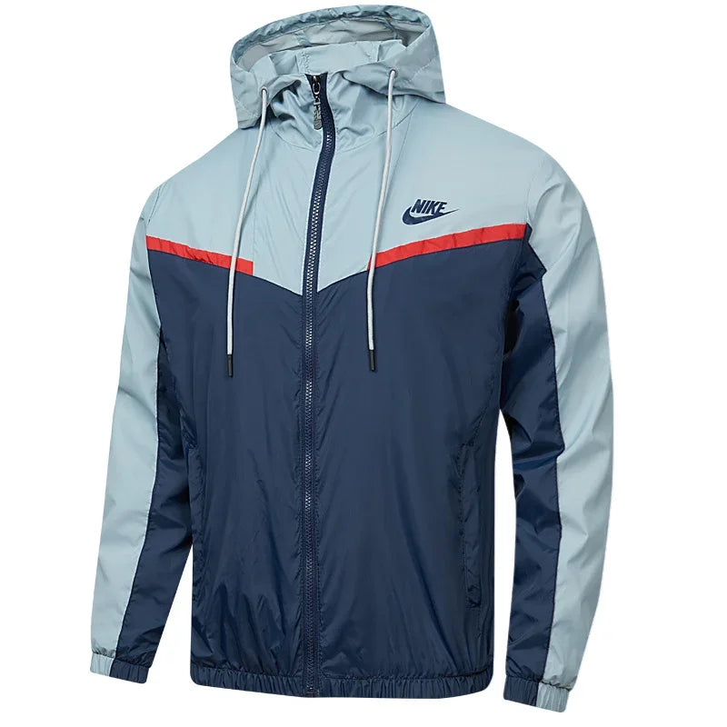 Nike Jackets Men Anti Wrinkle Windproof Waterproof, Surface Waterproof Fabric Comfortable, Sports Trench Coat