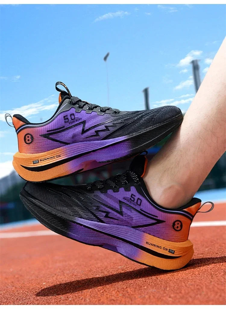 Marke männer Carbon Platte Laufschuhe Weiche Kissen Stoßdämpfende Sport Schuhe Unisex Turnschuhe Licht Anti-Slip Training Schuhe