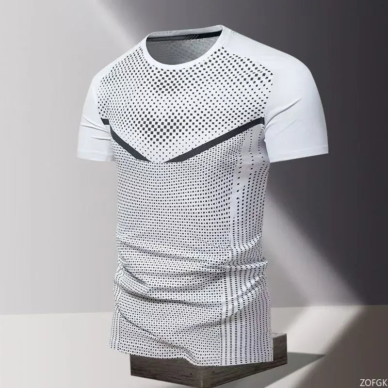 Sommer schnell trocknende Kleidung 3D-gedrucktes Herren-T-Shirt, übergroßes, lockeres Rundhals-Kurzarmshirt