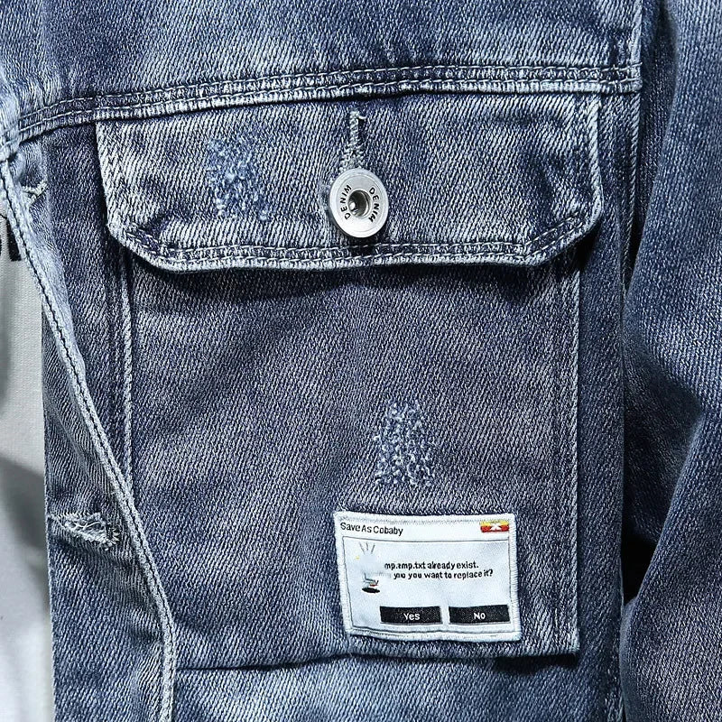 Frühling Herbst Neue Cowboy Luxus Strickjacke Denim Harajuku Mode Koreanischen Stil Kleidung Casual Cowboy Lose Mantel Motorrad Jacke