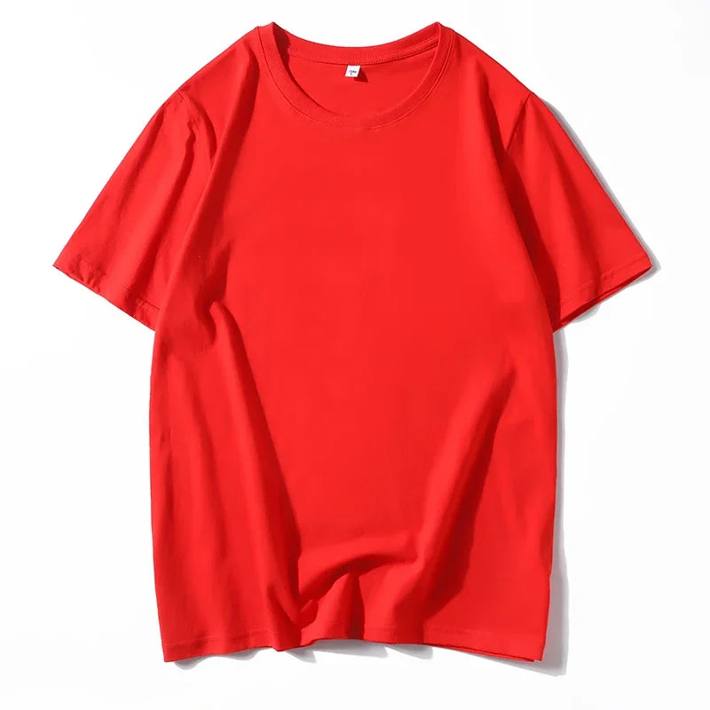 12 Farben übergroßes schweres T-Shirt für Herren, Sommer-Kurzarm-T-Shirt, 100 % Baumwolle, schlichtes Oberteil, lässige Herrenbekleidung
