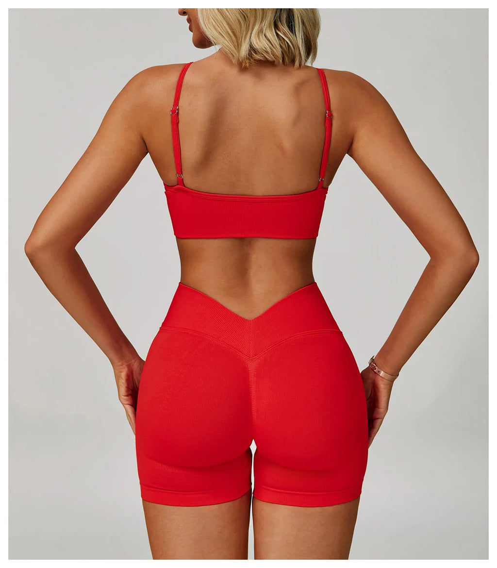 2/3PCS Nahtlose Sport Yoga Set frauen Atmungsaktive Hohe Taille Fitness Sportwear Frauen Sport unterwäsche Set Gym workout Kleidung