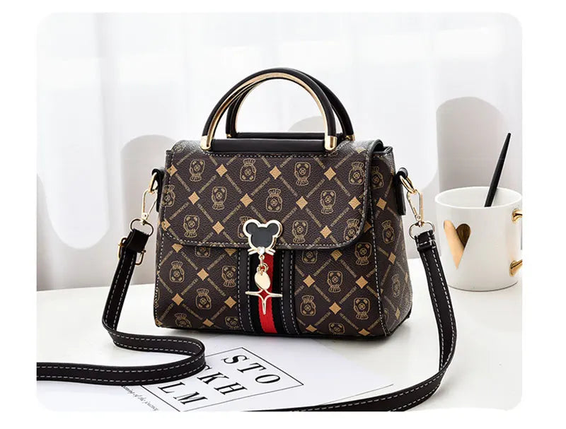 Neue Umhängetasche Damen Tasche Tote Luxus Designer Handtasche Damen Handtaschen Leder Bedrucktes Monogramm Einzelschulter Straddle Bag