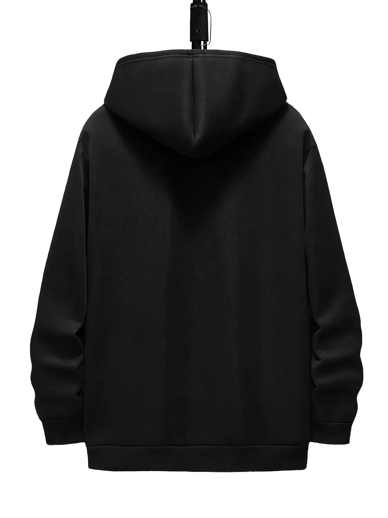 Herren Herbst und Winter lässige Mode lose Paris Muster gedruckt langärmelige Kapuzenpullover warmer Pullover