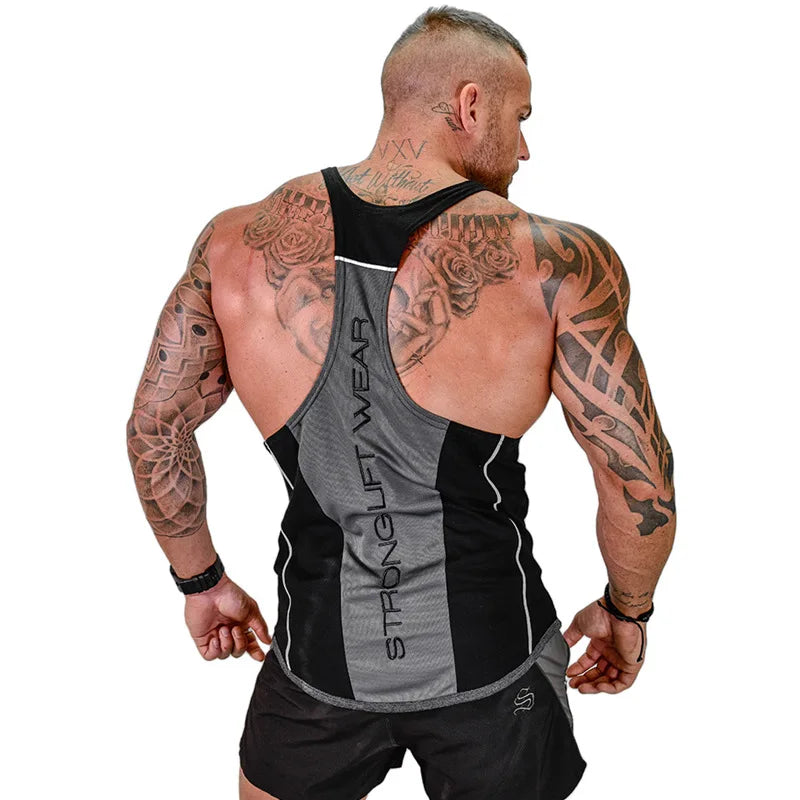 Herren-Bodybuilding-Tanktop, Fitnessstudios, Fitness, ärmelloses Hemd, 2025, neue männliche Baumwollkleidung, modisches Singlet-Weste, Unterhemd für Herren