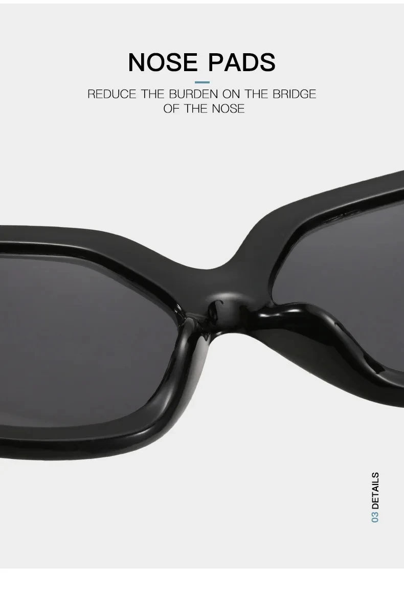 Unisex Übergroße Quadratische Sonnenbrille 2026 Neuer Trend UV400-Schutz Vintage Verlaufsgläser Blendschutz Modische Brillen für Männer und Frauen