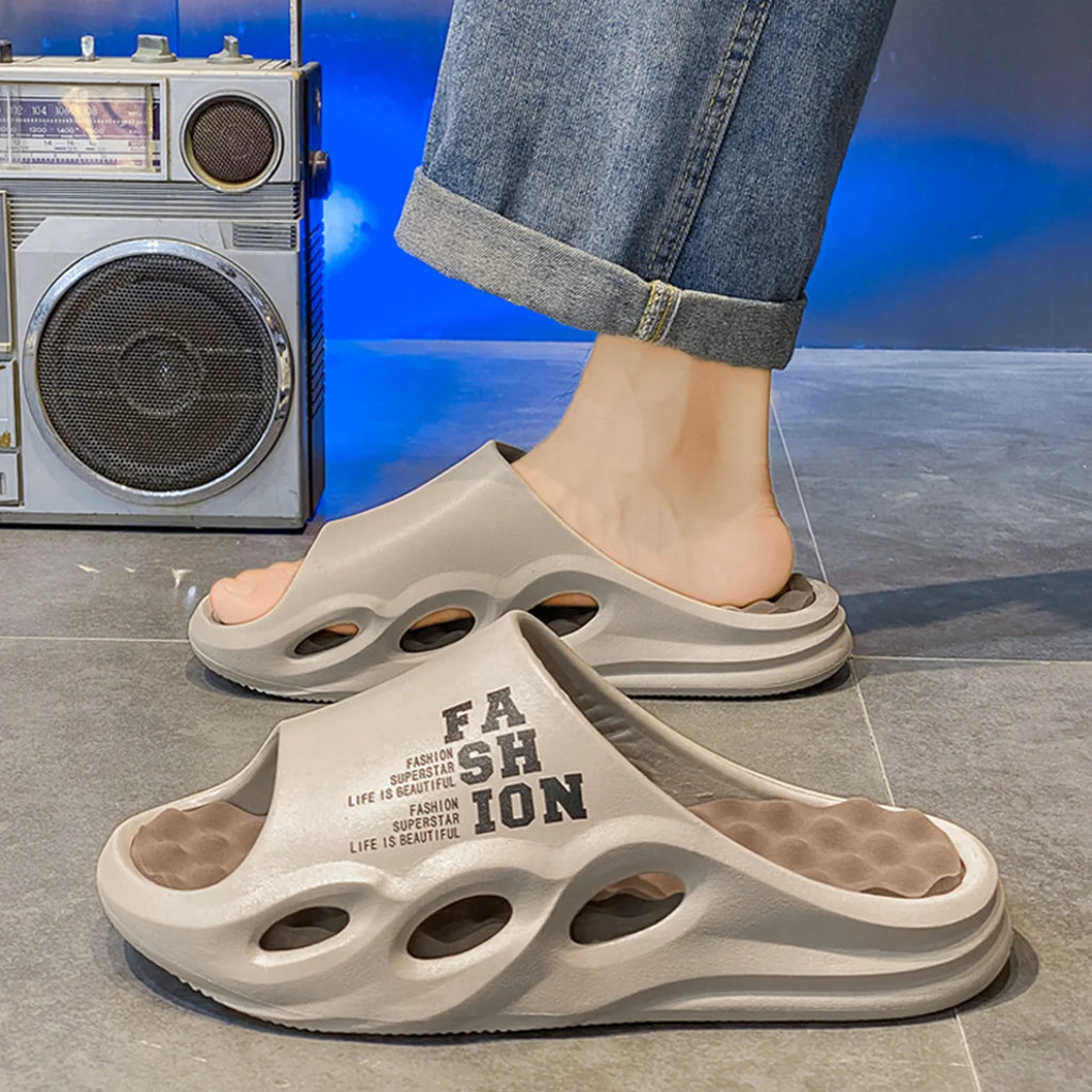 Männer Mode Massage Hausschuhe Indoor/Outdoor Sandalen Strand Flip Flop Dicke Sohle Männliche Rutschen Sommer Nicht-Slip Männer Dusche hausschuhe