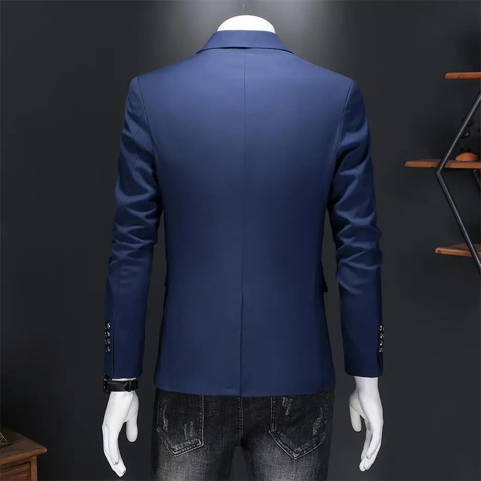 Boutique Mode Einfarbig High-end-Marke Casual Business herren Blazer Bräutigam Hochzeit Kleid Blazer für Männer Anzug Tops jacke Mantel