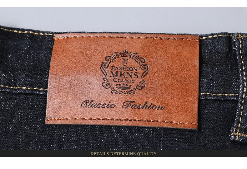 Neue Männer Klassische Jeans Jean Homme Pantalones Hombre Männer Mannen Weiche Schwarz Biker Masculino Denim Overalls Herren Hosen Größe 32-38