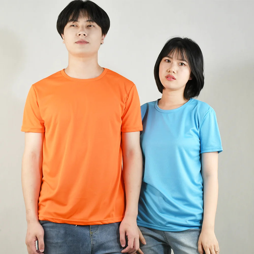 Mehrfarbiges, schnell trocknendes, kurzärmliges Sport-T-Shirt, Fitnessstudio-Trikots, Fitness-Shirts, Trainer-Lauf-T-Shirt, atmungsaktive Sportbekleidung für Herren