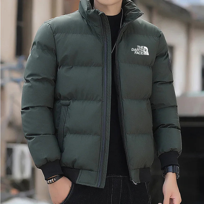 Herren-Winterjacke, Baumwollmantel, dick, warm, winddicht, Parka für kaltes Wetter, mit Kapuze, wärmeisolierte Outdoor-Kleidung für Schnee