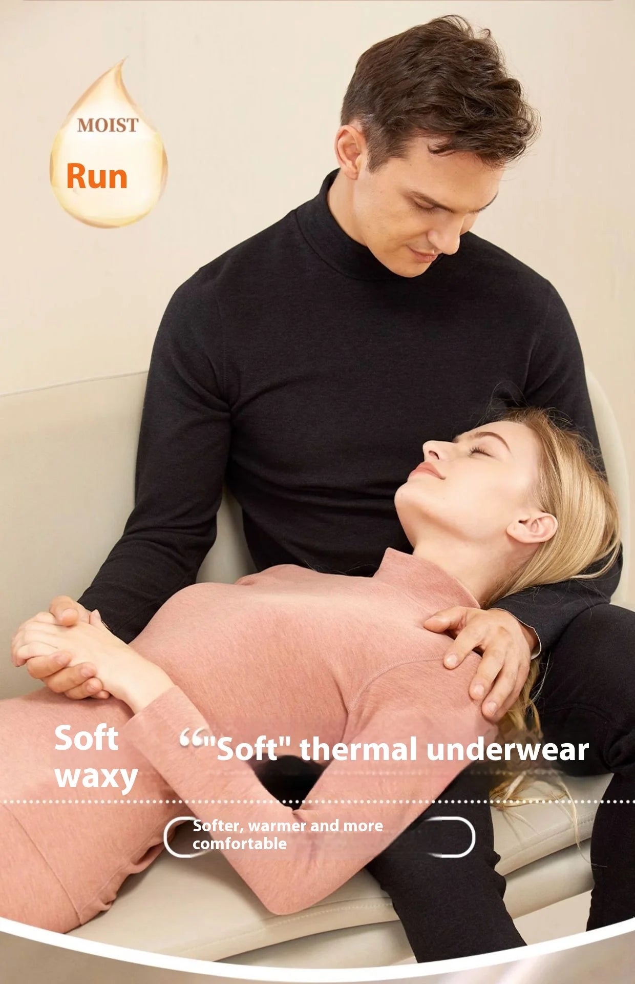 Herbst und Winter Herren-Thermounterwäsche aus Kaschmir-Seide, Damen-Thermo-Herbsthose aus Kaschmir, gepolstertes und verdicktes Paar-Set