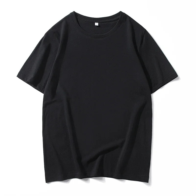 12 Farben übergroßes schweres T-Shirt für Herren, Sommer-Kurzarm-T-Shirt, 100 % Baumwolle, schlichtes Oberteil, lässige Herrenbekleidung