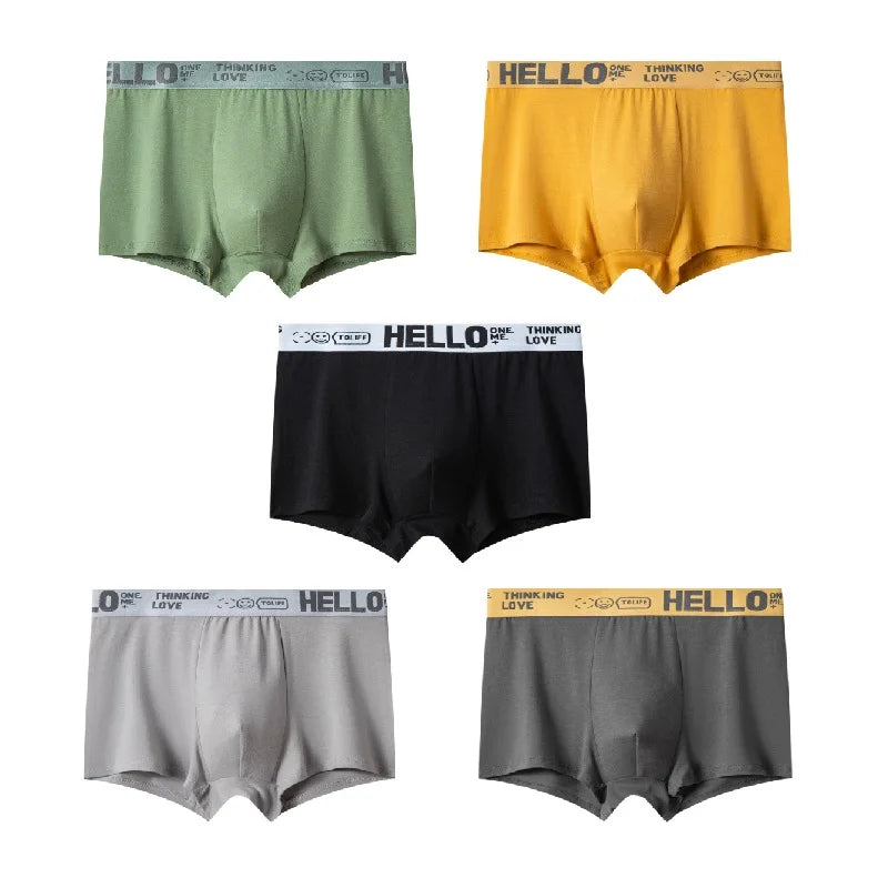1/5 Stück Herrenunterwäsche, atmungsaktiv, bequem, schnell trocknend, dehnbar, Boxershorts, sexy Unterhosen, trendige Boxershorts für Herren