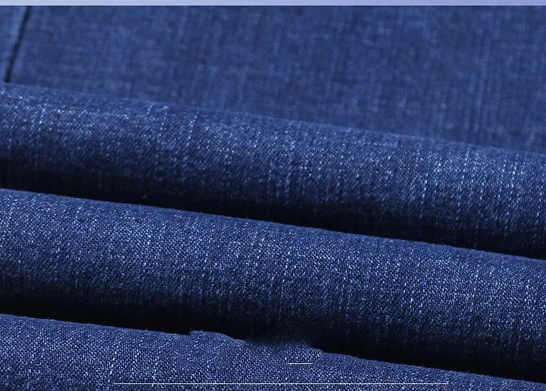 Männer Frühling Herbst Vintage Schwarz Business Jeans Männer Casual Gerade Stretch Klassische Arbeit Denim Hosen Bequeme Hose