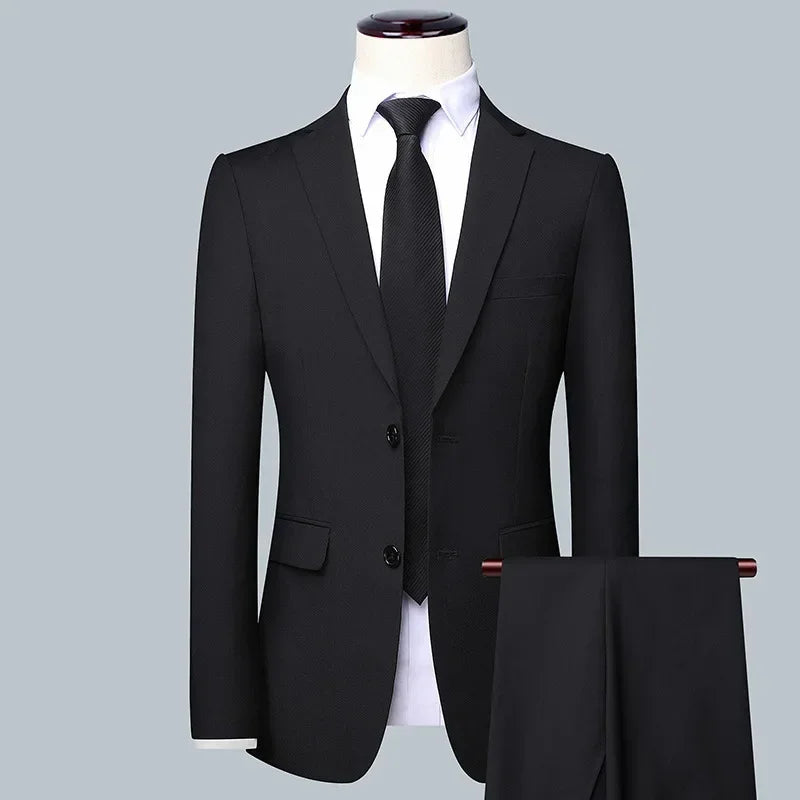 Anzug Boutique Herrenmode Business (Blazer + Weste + Hose) Gentleman's Hochzeit Casual Professioneller formeller Anzug 3-teilig M-6XL