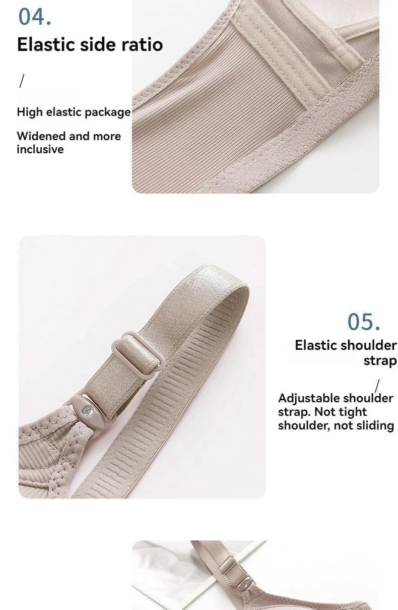 Neue Große Größe Vordere Schnalle Sexy Push-up DAMEN Bh Einstellbare Dünne Tasse Atmungsaktive Bequeme Mutter Mittleren Alters Damen unterwäsche